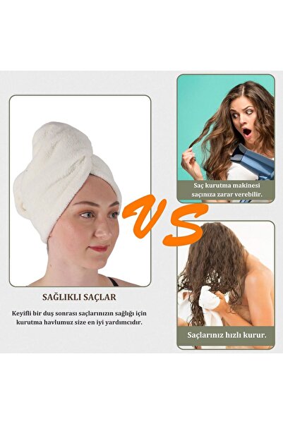 vosvera Πετσέτα θαλάσσης - Καπάκι στεγνώματος μαλλιών με κουμπιά