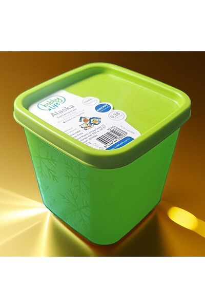 HANK TİCARET 3 Pieces Det Deep Freezer and Refrigerator Storage Container Unbreakable Flexible 380ml