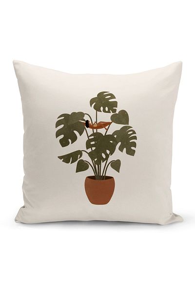 Bertille Home Minimalist Series Double Sided Digital Printed 4-Piece Throw Pillow Case Set (Minimalist Cover Set)