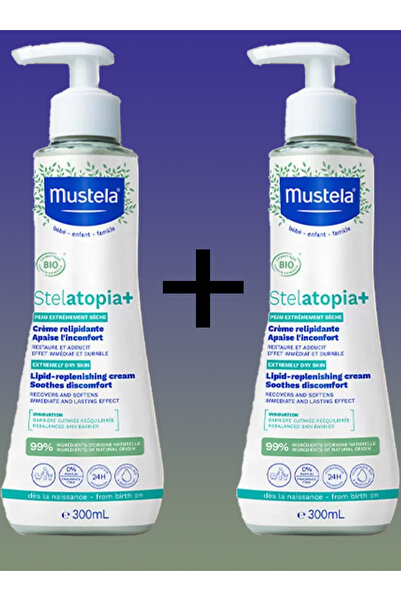 Mustela ستيلاتوبيا + كريم تجديد الدهون - 300 مل × 2