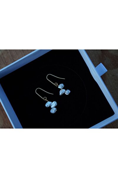 Tasarım İnci Küpe Doğal