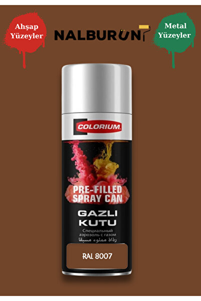 Colorium K7 Ral Renkleri 400 Ml Özel Doldurulmuş Selülozik Mat Sprey Boya Ral...