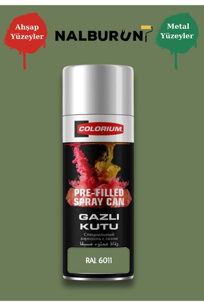 Colorium K7 Ral Renkleri 400 Ml Özel Doldurulmuş Selülozik Parlak Sprey Boya ...