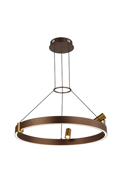 LUCEA CORTANO KAHVE LEDLİ YUVARLAK AVİZE 3000K