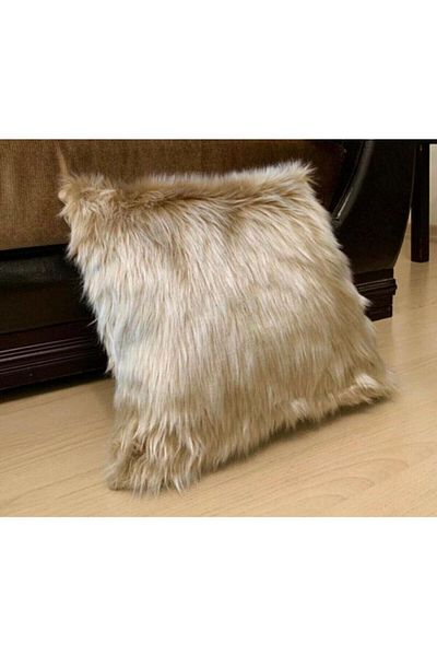 YILMAZHOME Plush Throw Pillow Cover - (Milk Coffee)