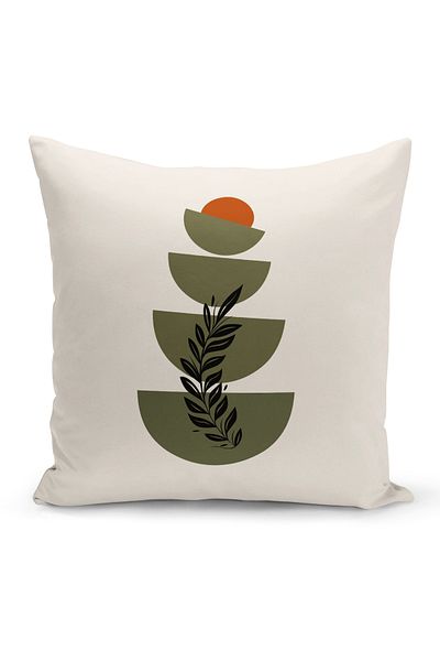 Bertille Home Minimalist Series Double Sided Digital Printed 4-Piece Throw Pillow Case Set (Minimalist Cover Set)