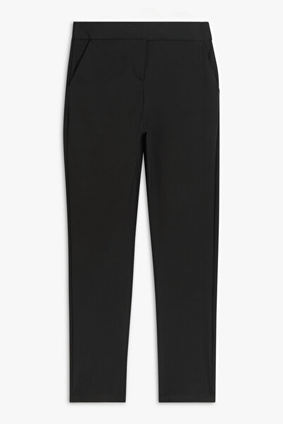 BayBayan Kız Füme Yüksek Bel Esnek Rahat Kalıp Kaliteli Trend Okul Pantolonu