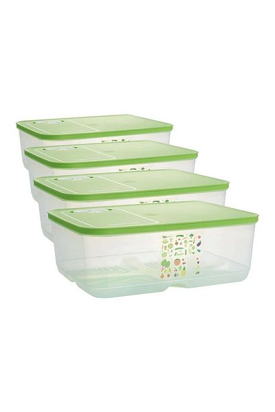Tupperware Tupperaware Greenhouse Refrigerator Storage Container (4 X 9.9 Lt)