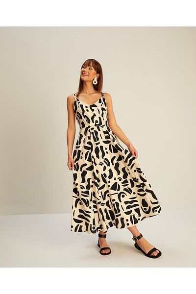 Oyer Moda Rope Strap Dress with Pockets