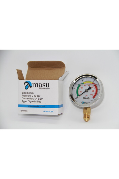 Arus MANOMETRE 63 MM GLİSERİNLİ
