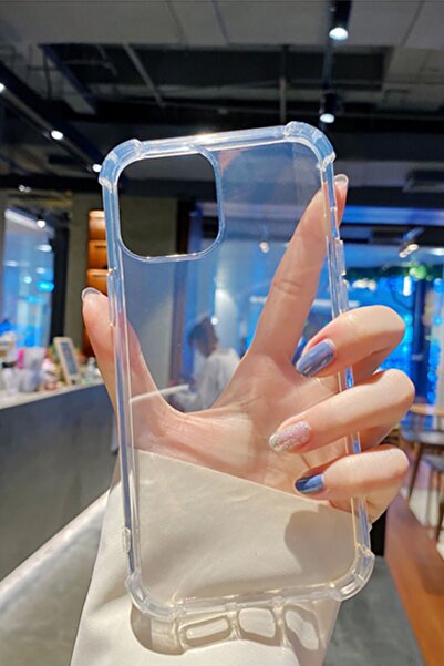 KVK PRİVACY İphone 12/12pro Uyumlu Kılıf Şeffaf Kılıf Airbag Antishock Köşeli...