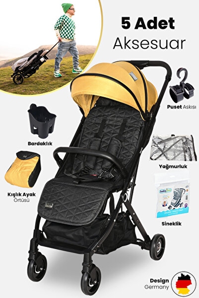 LORELLİ Lorelli Myla Plus Kabin Boy Bebek Arabası - Lemon Curry