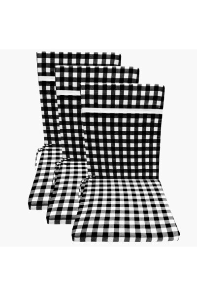 GÜLLÜCE HOME 3'lü sünger*pötikare*arkalıklı*sandalye minderi