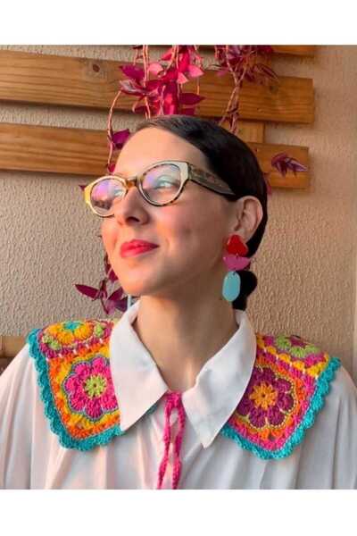 EL ÖRGÜSÜ SANATI El Örgüsü Yakalik Kişiselleştirilebilinir Ürün