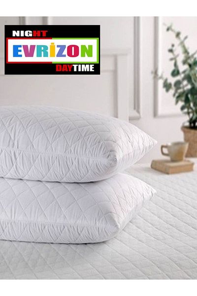 EVRİZON 2 Pieces Liquid Proof Quilted Patterned Pillow Mattress