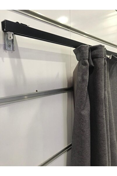 özdeğer home 125 Cm Duvara Montaj Tek Kanallı Alüminyum Korniş Duvar Modeli Perde Rayı Duvara Monte Tekli Korniş