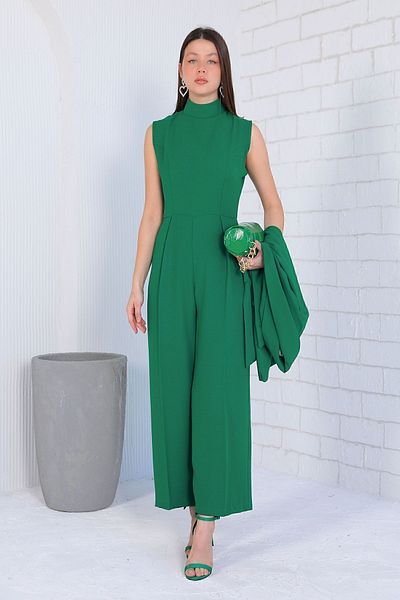 Melike Tatar Emerald Jacket Jumpsuit 32-9357