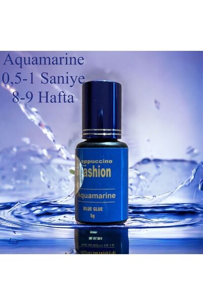 CAPPUCCİNO FASHİON Ipek Kirpik Yapıştırıcı Aquamarine Mavi 0,5 - 1 Saniye