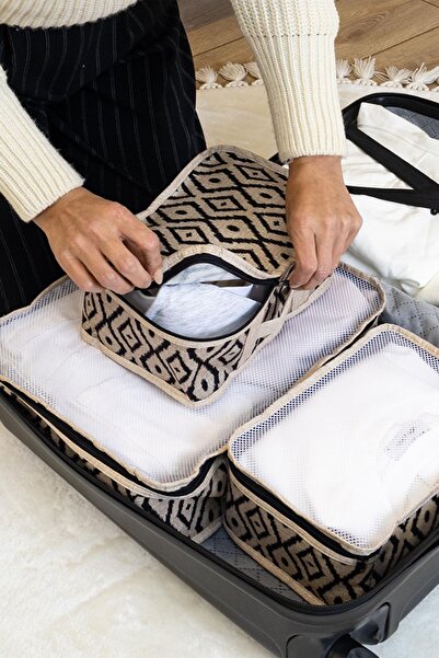 Tabu Home منظم حقيبة بوهيمي مكون من 3 قطع