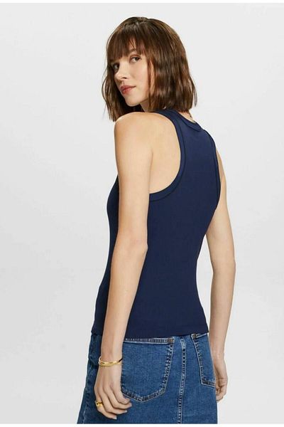 Actiwear Women's Corded Athlete T-Shirt - Hlater Collar, Knitted Material