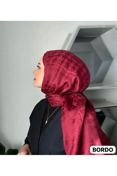 ŞİNKESK JACQUARD HOUNDSTOE PATTERN SHAWL