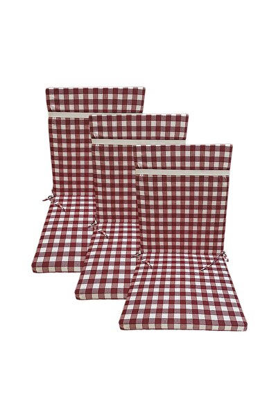 GÜLLÜCE HOME 3'lü Sünger Dolgulu-fermuarlı-arkalıklı-yıkanabilir-sandalye Min...