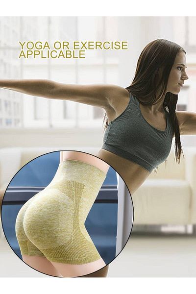 CEDAN Pantaloni scurți pentru băieți cu talie înaltă fără cusături, slip sexy confortabil, respirabil, elastic, lenjerie de corp pentru femei