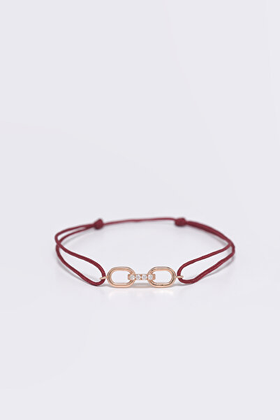 Mireille Collection Zincir Pırlanta Ve Altın Ip Bileklik