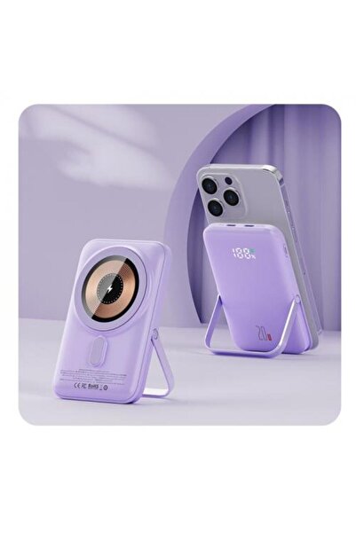 coofbe Super Şarj Göstergeli Standlı Magsafe 20w 10000mah Powerbank Iphone Po...