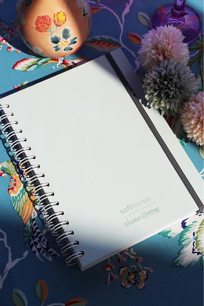 Victoria's Journals 90g 17x24 cm Caiet cu spirală - 192 pagini 96 coli Copertă rigidă
