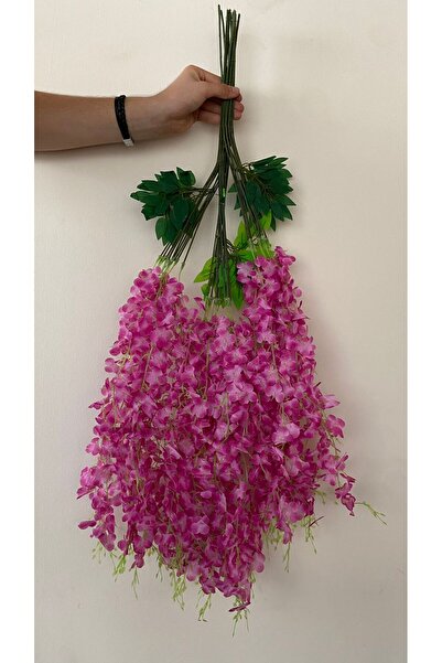 NAHAMİS TRADE 12 Adet Pembe Sarkan Akasya Çiçek 3 Dallı 100 Cm. Yapay Çiçek Akasya-ls