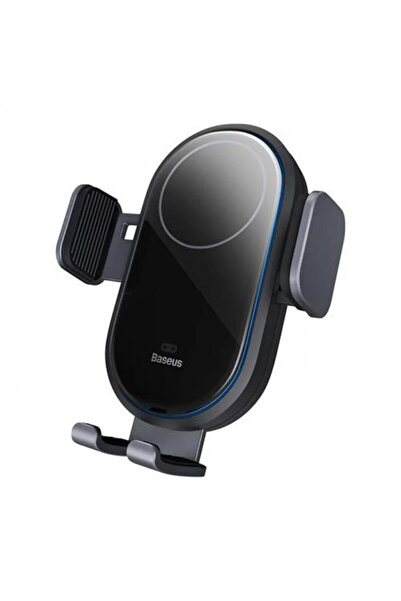 Baseus Led Işıklı Super Araç Şarjı Otomatik Kilitleme Kablosuz 15w Araç Şarjı Araç Telefon Tutucu