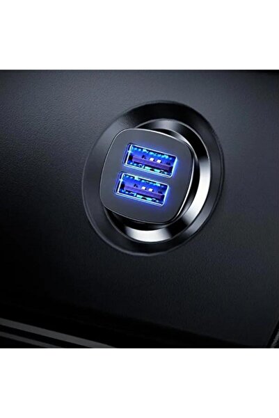 Baseus Süper Hızlı 30W 2 USB Girişli Araç Şarj Başlığı, Tüm Çakmaklık Girişlerine Uyumlu Araç Şarjı