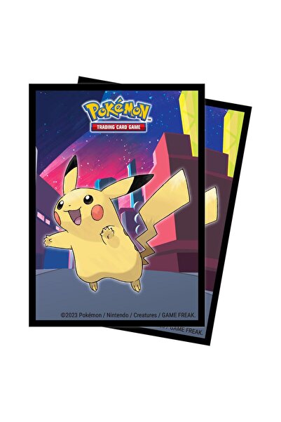 Ultra Pro بوكيمون بيكاتشو - 65 واقيًا لبطاقة الأكمام بتصميم أفق لامع