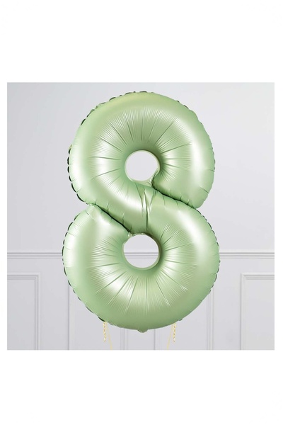BİDOLUMUTLULUK Water Green Numeral Foil Balloon Party Celebration Entertainme...
