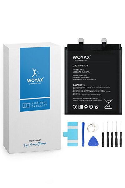 woyax By Deji Xiaomi Poco X5 Pro - Redmi Note 12 Pro 5g - Poco F5 Uyumlu Batarya - Bp4k