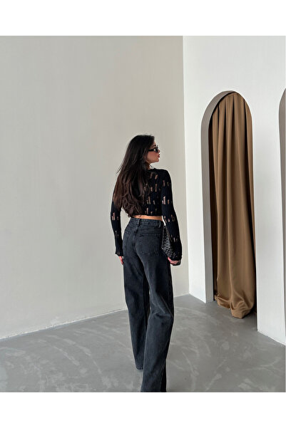 miratriko Pulover de tricotaj decoltat - Detaliu rupt