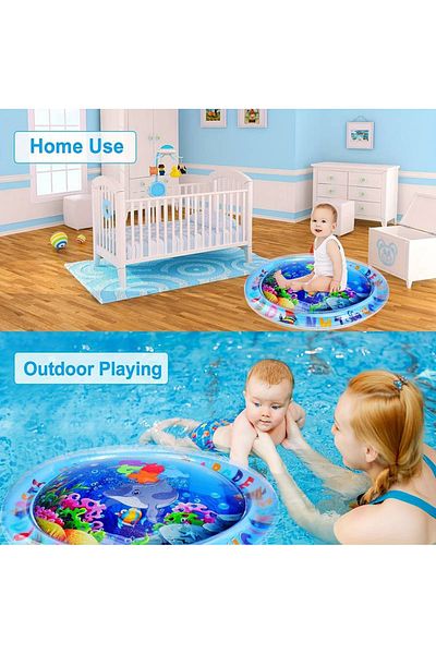 Obenim store Fun and DEveloping PVC InflatablE Baby and ChildrEn's WatEr Play Mat