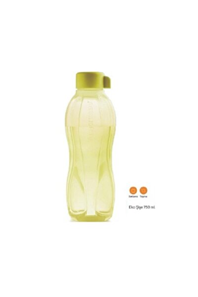 Tupperware Eco Şişe Sarı Vidalı kapak 750 Ml Matara Suluk Limon Sarı