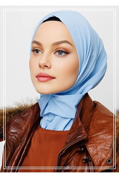 Moda Asse وشاح حجاب أزرق للأطفال - متوافق مع البحر وحمام السباحة