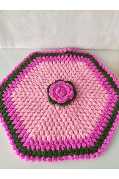 HANIMKIZ Rose Dowry Hand Knitted Bath Loofah