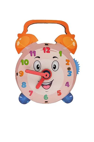 Uçandaire Wooden Clock (Kindergarten Educational Toy)