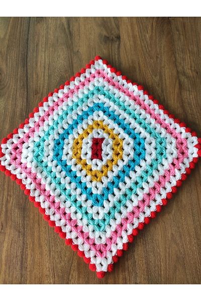 HANIMKIZ Hand Knitted Quarter Bathroom Fiber
