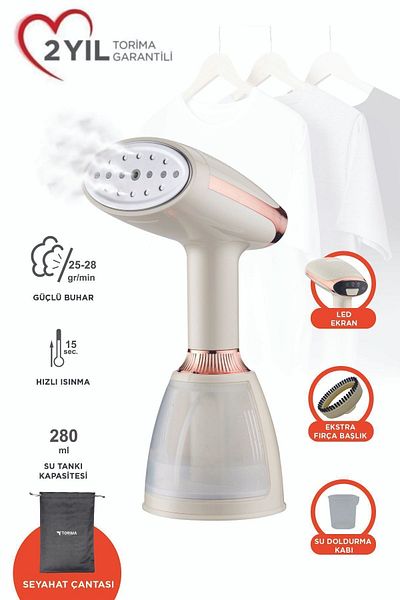 Torima Ky-003 White Portable 1500w Travel Size Vertical Iron - Steam and Eliminator