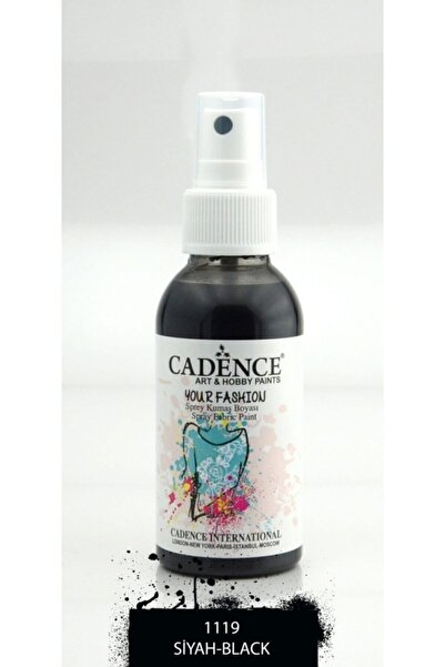 Cadence Siyah Sprey Kumaş Boyası 1119