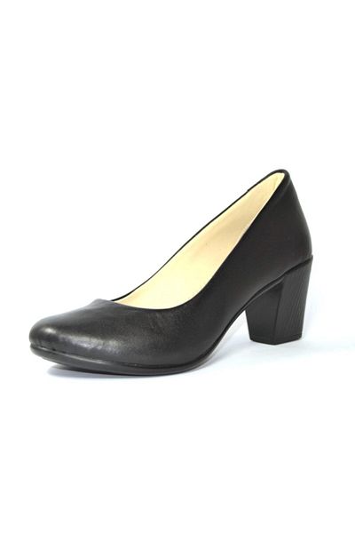 Dr.Comfort Dr. Comfort Sky1 - Pantofi de stewardesă de mărime mare din piele naturală moale, neagră