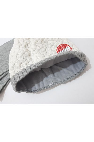 renkli çiçekler Set Beanie Esarfa Copii Set Beanie Esarfa 2 Piese Pentru Fete