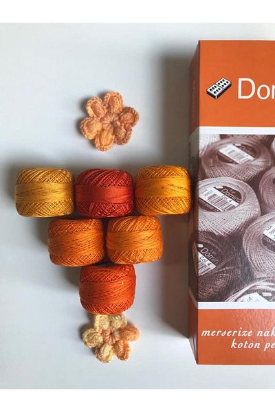 domino Σετ 6 κλωστών κεντήματος Koton Perle