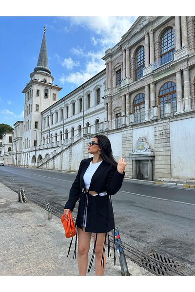 Ekim Store Oversize bunda se šňůrkami