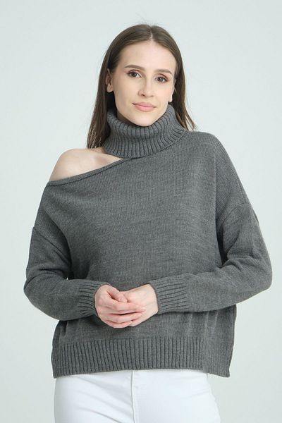 İLKCET MODA Pulover oversize cu umeri înalți